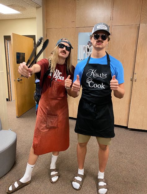 #bbqdadvssoccermom #homecomingweek #dressupday #bbqdad Bbq Dads Spirit Week, Bbq Dads Outfit, Barbecue Dad Outfit, Bbq Dad Spirit Week, Barbecue Dad Outfit Spirit Week, Bbq Dad Outfit, Bbq Dad Vs Soccer Mom Outfit Spirit Week, Bbq Dad Outfit Spirit Week, Dad Party Theme