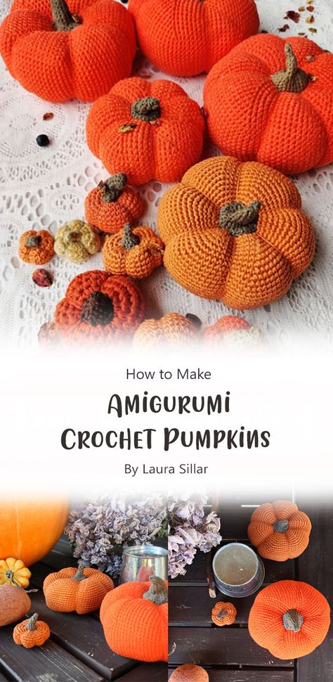 It’s very simple, but it looks so cute. The pattern includes instructions for a small and bigger pumpkin. It works up really fast, and you will have fun making them! Free Crochet Patterns Amigurumi, Crochet Pumpkins, Biggest Pumpkin, Small Pumpkins, Crochet Pumpkin, Pattern Ideas, Pumpkin Pattern, Amigurumi Crochet, Amigurumi Pattern