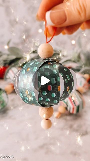 Melanie | Simple Made Pretty on Instagram: "Most popular Reel from 2023 😍 Cardstock bauble ornaments! 

Find the full tutorial at https://simplemadepretty.com/homemade-christmas-ornaments/" Bauble Ornaments, December 30, Christmas Ornaments Homemade, Homemade Christmas, Card Stock, Most Popular, Gift Ideas, Christmas Ornaments, Christmas