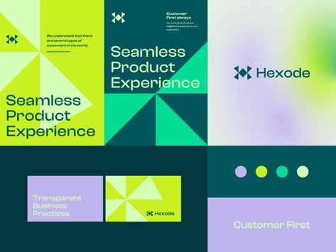 Hexode - Visual identity system by Ahmed creatives on Dribbble Bank Branding, Visual Identity System, Identity System, Finance Logo, Tech Branding, Visual Identity Design, Event Branding, Design System, Corporate Design