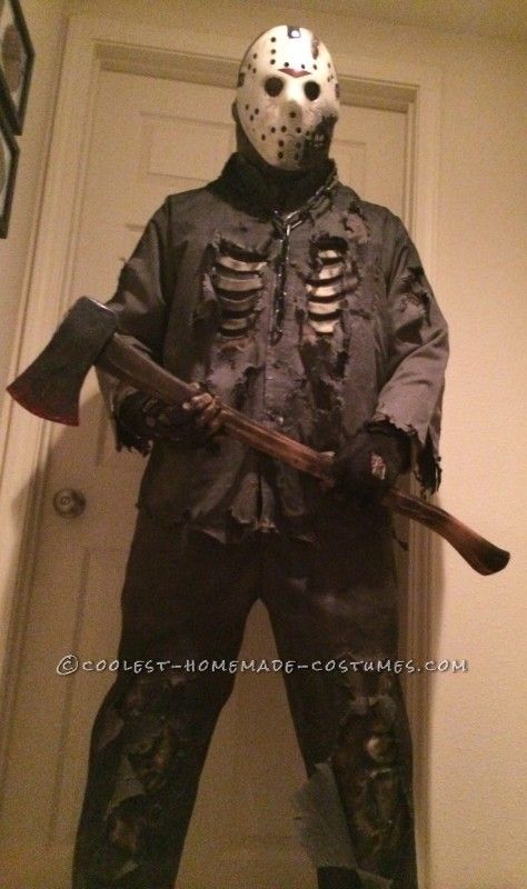 Someone else's home made costume for inspiration Jason Costume, Jason Voorhees Costume, Made Costume, Jason Friday, Costume Inspo, Jason Voorhees, Halloween Vintage, Friday The 13th, Vintage Halloween