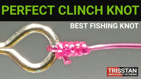 How To Tie The "PERFECT CLINCH KNOT" Fishing 🎣" EXTREMELY SIMPLE,EASY,FAST & SUPERB STRONG 💪 Fishing Knot [ PERFECT & IMPROVED CLINCH KNOT TUTORIAL ] ✅How to tie fishing Hook & Swivels ✅The Improved Clinch Knot. Regarded as one of the important knots to know, it is primarily used by anglers in securing lures, hooks, and swivels to their fishing line. ✅This particular knot is strong, firm and reliable for every fisherman for it can withstand a battle with big fishes. Fishing Tie Knots, How To Tie A Fishing Hook Knots, How To Tie A Fishing Knot, How To Tie Fishing Line, Tie Fishing Line Knot, How To Tie A Fishing Hook, Jewelers Studio, Tie Fishing Hook, Tying Fishing Line