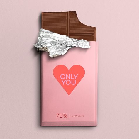 Valentine Chocolate Packaging, Chocolate Package Design, Valentine Packaging, Valentine's Day Poster Design, Valentines Social Media, Dan Zaljubljenih, Images Of Chocolate, Cookies Design, Chocolate Bar Labels