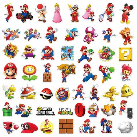 New 🎉 Super Mario Bros Stickers: Level Up Your Style! Get ready to embark on a nostalgic adventure with our 100Pcs Super Mario Bros Stickers . Whether you’re a seasoned gamer or a new recruit to the Mushroom Kingdom, these kawaii decals are a must-have. Here’s why they’re a hit among fans: Iconic Characters : From Luigi to Yoshi , these stickers feature beloved characters from the Super Mario universe Color: 100pcs Price: $12 Comment "Sold" to purchase this item. You'll receive an invoice i... Super Mario Cupcakes, Super Mario Game, Super Mario Games, Laptop Decoration, Kids Room Wall Decals, Super Mario Brothers, Mario Bros., Mario And Luigi, Donkey Kong