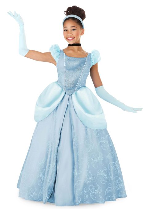 PRICES MAY VARY. Size: Small COSTUME INCLUDES: This Premium Cinderella Costume for girls is officially licensed from Disney's Cinderella and includes a dress, a headband, a choker, and a pair of gloves. FROM FUN COSTUMES: Halloween costumes are what we do and we're teaming up with Disney to make outfits based on their most beloved animated features. Disney's Cinderella is one of the most cherished tales of all time and this Premium Cinderella Costume will let your child recreate favorite movie m Cinderella Blue Dress, Cinderella Dress Costume, Make Outfits, Gown Outfit, Fun Costumes, Costume For Girls, Cinderella Costume, Dress Ball Gown, Organza Sleeves