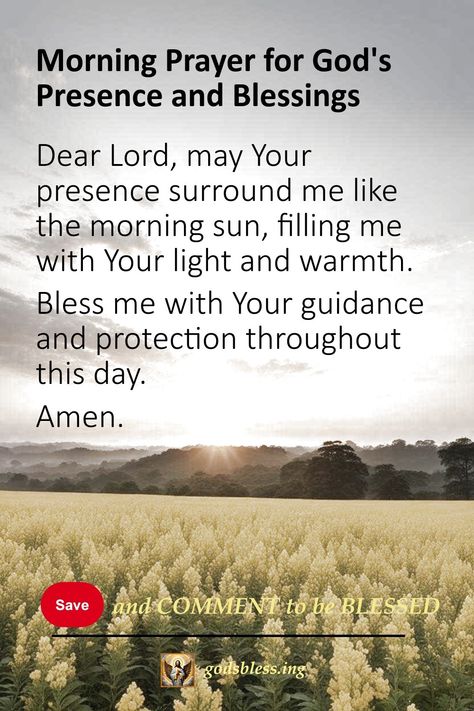 Morning Prayer for God's Presence and Blessings Good Morning Prayers To Start The Day, Morning Prayers To Start Your Day, Prayers For Blessings, Powerful Morning Prayers, Blessing Prayers, Blessed Morning, Prayer For Wisdom, Powerful Morning Prayer, Relationship Prayer