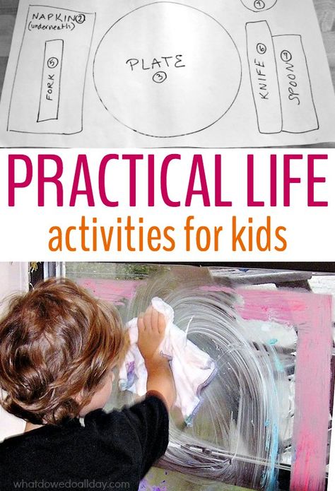 Teach kids responsibility with practical life activities for kids inspired by Montessori teachings. These ideas will keep kids busy as well as helping out. Thanksgiving Activities Preschool, Toddler Math, Life Activities, Practical Life Activities, Life Skills Classroom, Kid Responsibility, Keep Kids Busy, Teaching Life Skills, Montessori Practical Life