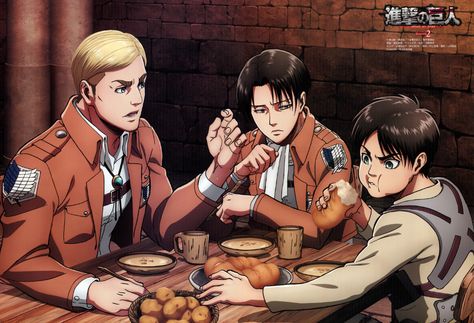 Erwin Smith official arts - in uniform - Album on Imgur Atack Ao Titan, Kamigami No Asobi, Levi And Erwin, Titans Anime, Attack On Titan Funny, Attack On Titan Season, Desen Anime, Attack On Titan Eren, Ciel Phantomhive