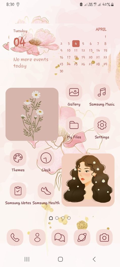 Samsung theme Samsung Themes Aesthetic, Samsung Theme Ideas, Samsung Galaxy Themes, Samsung Homescreen, Samsung Pink, Samsung Themes, Phone Decoration, Galaxy Tablet, Galaxy Theme