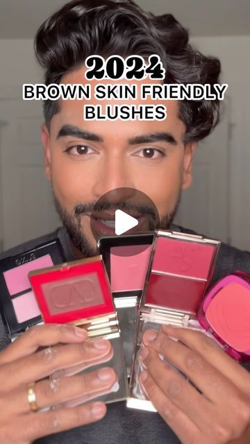 Aditya Madiraju on Instagram: "Brown Skin Friendly Blushes that you need to get in 2024!💕Which one is your FAVORITE 🤩 @lorealparis L’Oreal Paris Infallible Fresh Wear Blush Powder Shade FEARLESS CORAL @gxvebeauty Feelin’ Cheeky Clean Amplifying Talc-Free Blush Duo Shade - HONEYMOON PHASE @valentino.beauty Eye2Cheek Eyeshadow and Blush Shade - FAIRY NIGHT (11) @patricktabeauty Major Headlines Double-Take Creme & Powder Blush Duo shade SHE’S WANTED @hauslabs COLOR FUSE BLUSH Shade - HIBISCUS HAZE #makeup #beauty #blush #makeupjunkie #makeuptutorial #makeupideas" Brown Skin Blush Makeup, Blush For Tan Skin Tone, Blush For Dark Skin Tone, Blushes For Dark Skin, Blushes For Brown Skin, Blush For Brown Skin Tone, Best Powder Blush, Best Blush For Brown Skin, Coral Blush Makeup