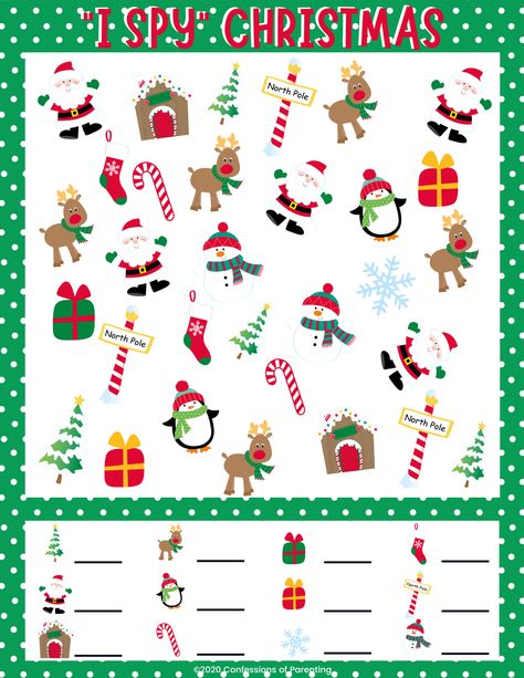 Christmas Ispy Printable, I Spy Christmas Printables For Kids Free, Christmas I Spy Free Printable, I Spy Christmas Printable, Christmas Printables Free Kids, I Spy Free Printable, Christmas Worksheets For Kids, Free Printable Christmas Worksheets, Christmas I Spy