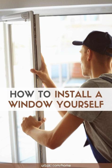 Window Replacement Diy, How To Replace A Window, How To Replace Windows, Adding A Window To An Exterior Wall, Replace Windows, Installing Replacement Windows, Diy Home Upgrades, Window Construction, Exterior Wall Cladding