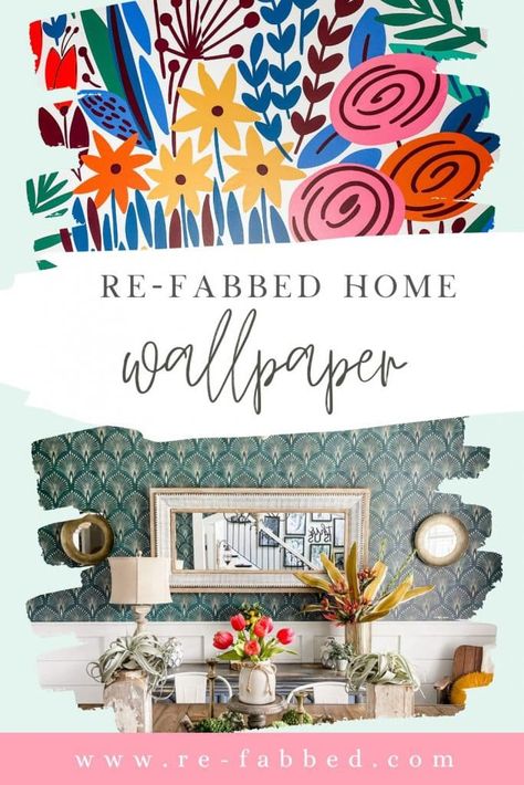 re-fabbed home wallpaper: how to add character into your home Adding Character To Your Home, Sticky Tile, Jaguar Wallpaper, Wallpaper Diy, Diy Accent Wall, Creative Circle, Wallpaper Project, Latest Wallpapers, Diy Cross