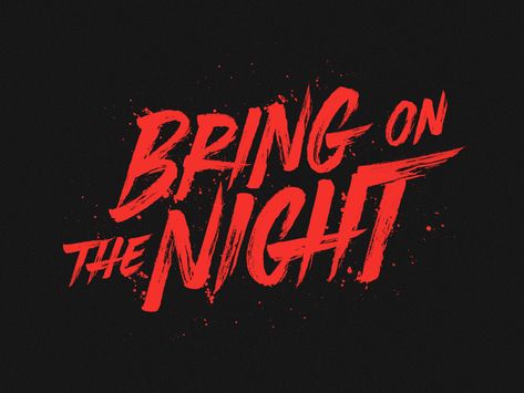 'Bring On The Night' by Laura Dillema Alfabet Font, Typographie Inspiration, Lettering Inspiration, New Retro Wave, Minimalist Business Logo, Font Combinations, Font Inspiration, Have Inspiration, Title Design