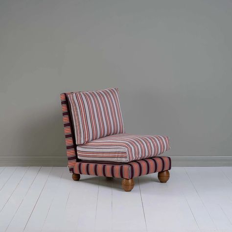 NIX BY NICOLA HARDING SEATING — BROOKS THOMAS Lebanese Interior, Painted Armchair, Chair Styling, Nicola Harding, Cosy Reading, Red Armchair, Slipper Chairs, Lounge Armchair, Occasional Chair