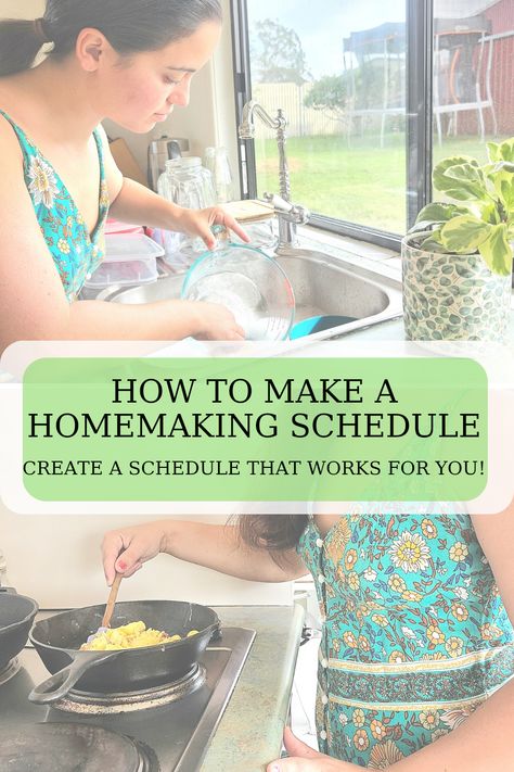 Create A peaceful homemaking schedule that works for you. I'll share daily, weekly and monthly schedule with you. Free homemaking Schedule printable inside! Homemaking Schedule, Simple Homemaking, Cooking Schedule, Chocolate Avocado Smoothie, Homemaker Schedule, Crunchy Mom, Monthly Schedule, Crunchy Moms, Homemaking Tips