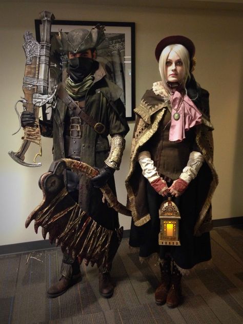 *deep breath* mmmmmmmMMMMMMMMMMMMMMMMMMMMM!!!!!  BLOOOOOOOOOOOOOOOOOOOOOODDDDDDDDDDDDDDDDDDDDBOOOOOOOOOOOOOOOOOOOOOOOOOOOOOOOOOOOOOORRRRRRRRRRRRNNNNNNNNNNNNNNNNEEEEEEEEEEEEEEEEEEEEEEEE!!!!!!!!!!!!!!!! Bloodborne Doll, Bloodborne Cosplay, All Mythical Creatures, Cosplay Couple, Couple Cosplay, Bloodborne Art, Hunter Outfit, Old Blood, Cosplay Inspiration