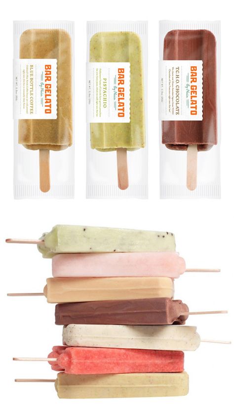 Artisan Popsicles, Gelato Packaging, Popsicles Packaging, Gelato Bar, Ice Cream Business, Ice Cream Packaging, Gelato Shop, Jar Packaging, Ice Cream Brands