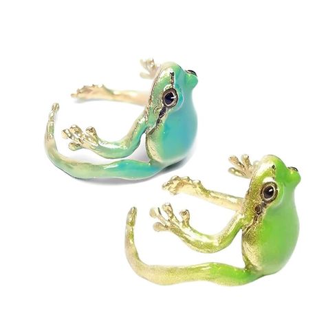 PRICES MAY VARY. Frog Ring: Collection of Cute Rings Features This Delightful Frog Ring, Perfect for Nature Lovers and Those Who Appreciate Whimsical Jewelry. Tree Frog: Add a Touch of Fun to Your Style Charming Tree Frog Ring. Its Intricate Details and Vibrant Colors Make It a Standout Piece. Frog Lover's Dream: Range of Frog Rings and Find the Perfect Match for Your Personality. These Rings Are Not Just Accessories; They're Expressions of Love for These Adorable Creatures.Embrace the Beauty of Frog Rings, Frog Ring, Frog Jewelry, Frog Design, Funny Frogs, Tree Rings, Cute Frog, Tree Frog, Daily Jewelry