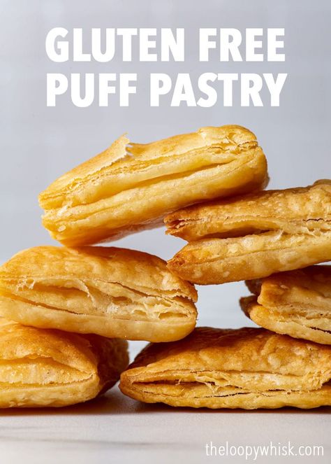 Gluten Free Rough Puff Pastry Recipes, Gluten Free Sweet Hawaiian Rolls, Gluten Free Dairy Free Puff Pastry, Easy Gluten Free Pastry Recipes, Gluten Free Cornish Pasty Recipe, Gluten Free Puff Pastry Dough, Fancy Gluten Free Appetizers, Keto Puff Pastry Recipe, Gluten Free Easy Desserts