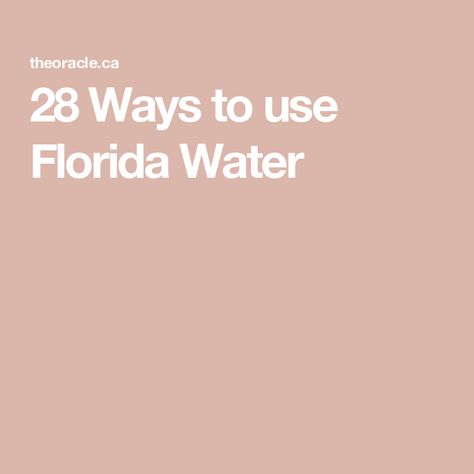 28 Ways to use Florida Water Florida Water Recipe, Blue Moon Rituals, Spirit Communication, Florida Water, Caribbean Culture, Offering Bowls, The Oracle, Water Mist, Removing Negative Energy