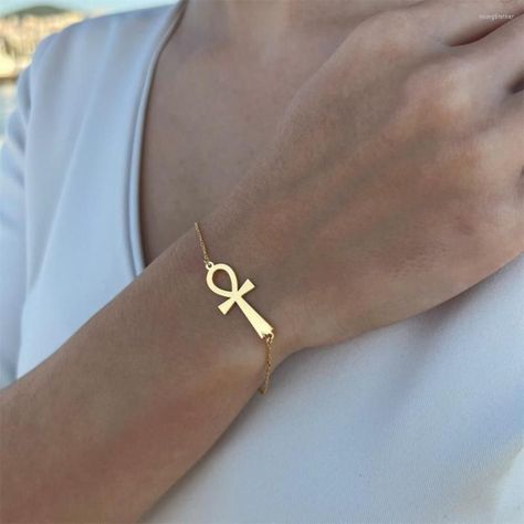 Ankh Bracelet, Ankh Jewelry, Life Gifts, Egyptian Accessories, Egyptian Bracelet, Ethiopian Jewelry, Egypt Jewelry, Text Letters, Key Of Life