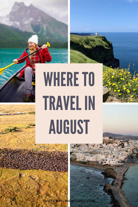 Top 17 Travel Destinations for August Around the World Vacation Alone, Top Vacation Destinations, New Zealand Beach, Best Places To Vacation, Best Holiday Destinations, Vacation Itinerary, Canada Destinations, Couples Vacation, Where To Travel