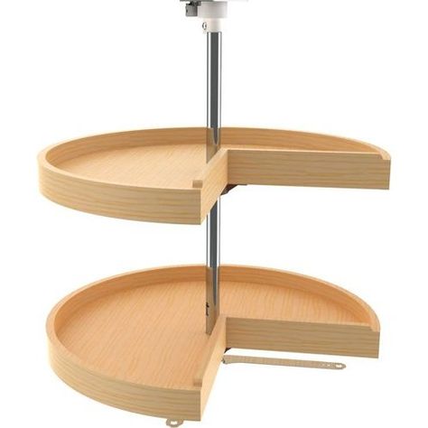 Pie Cut Cabinet Lazy Susan Installation Help | CabinetParts.com Lazy Susan Spice Rack, Maximize Kitchen Space, Lazy Susan Organization, Corner Base Cabinet, Pull Out Pantry, Wood Lazy Susan, Lazy Susans, Classic Doors, Rev A Shelf