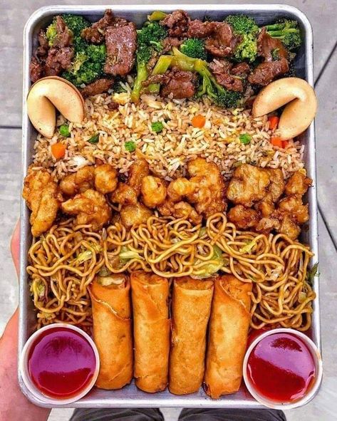 Chinese Takeaway Munchbox Berbuka Puasa, Mapo Tofu, Panda Express, Oat Bars, Läcker Mat, God Mat, Deilig Mat, Food Goals, Food Platters