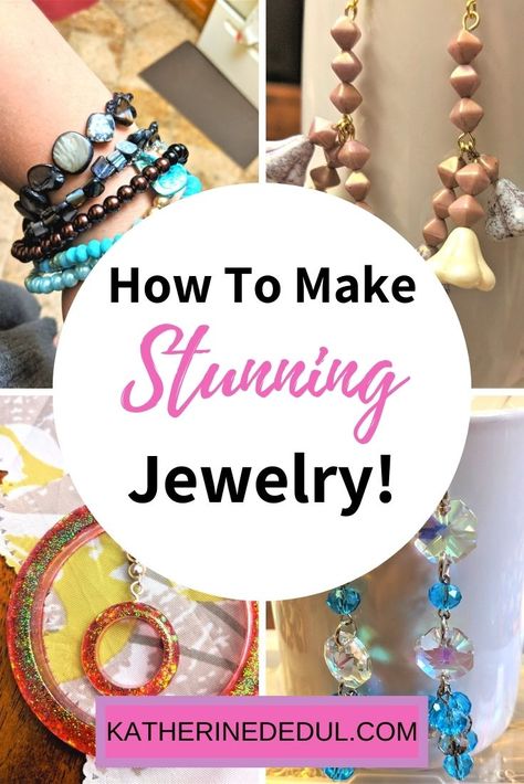 Looking to pick up a jewelry making hobby in the new year? Curious what you need to know to get started? Check out this post!! #JewelryMaking #LearnToMakeJewelry #BeadedJewelry Jewelry Making Tutorials Step By Step, Easy Jewelry Making Ideas, Free Jewelry Making Projects, Making Jewelry For Beginners, Jewelry Pictures, Boho Jewelry Diy, Diy Jewelry Making Tutorials, Jewelry Making Business, Bead Creations