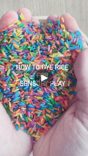 450K views · 45K reactions | ✨SAVE-🌈 DIY Rainbow Rice 🌈 for Sensory Play

INSTRUCTIONS:

Portion out equal parts rice in 6 different plastic bags (I used one cup each)

Add 1 tsp white vinegar to each bag and add food coloring. Zip bag up and mix until well coated.

Pour out rice onto some parchment paper to dry (takes about 15 minutes) and repeat process with the rest of the colors!

It’s that easy! Store your rice in a container or ziplock bag and you can reuse it. I have had mine for years! | Emily Yang | Usher · OMG Rainbow Rice, Rice Mix, Diy Rainbow, Ziplock Bag, Ziplock Bags, Toddler Learning Activities, Childrens Crafts, Toddler Learning, Easy Paper Crafts