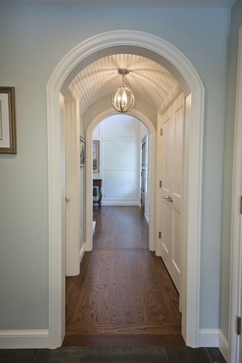 Arched Hallway Ceiling, Barrel Vault Hallway, Archway In Hallway, Barrel Vault Ceiling Hallway, Vaulted Ceiling Hallway, Barrel Ceiling Hallway, Barrel Ceiling Foyer, Barrel Ceiling Ideas, Barrel Hallway