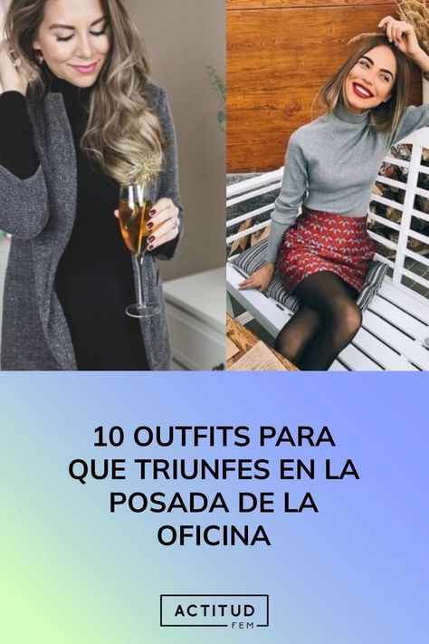 Afortunadamente este fin de año pinta para ser una Navidad llena de celebraciones; por lo que, es más que seguro que en tu oficina ya estén planeando la posada. A continuación te presentamos 10 outfits que logran el perfecto balance entre algo divertido, elegante y profesional. Ideas De Outfits, Ideas Para