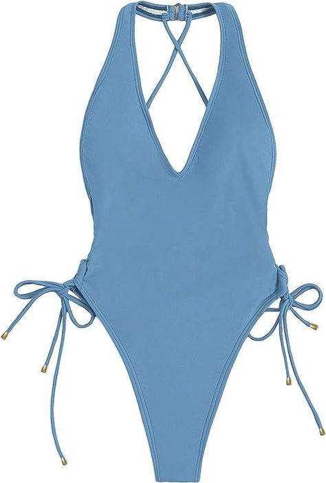 Backless One Piece Swimsuit, Store Image, Swimsuit Cover Ups, Swimsuit Cover, Amazon Fashion, Stylish Accessories, Affordable Fashion, Criss Cross, One Piece Swimsuit