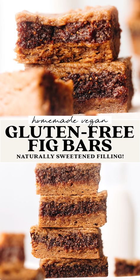 Fig Bar Recipe, Fig Bars Recipe, Fig Newton Bars, Fig Newton Recipe, Fig Bar, Homemade Fig Newtons, Dried Fig Recipes, Vegan Gluten Free Cookies, Fig Newtons