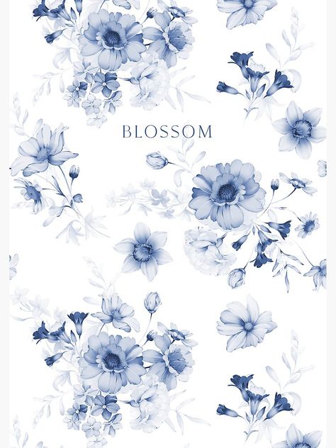 This elegant pattern features beautifully painted indigo flowers on a clean white background. The delicate floral design blends various shades of blue, creating a watercolor effect that gives the artwork a serene and sophisticated feel. Indigo Flowers, Clean White Background, Indigo Flower, Balloons Ideas, Blue Flower Painting, Pattern Journal, Light Blue Flowers, Anniversary Ideas, Elegant Pattern