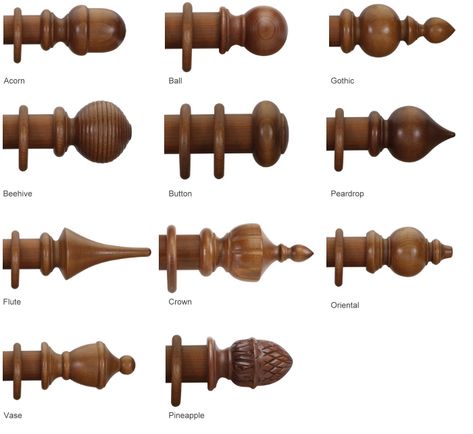 Wooden Curtain Rods Wood, Wooden Curtain Rods Designs, Wooden Rods For Curtains, Curtain Finials Ideas, Wooden Curtain Rod Brackets, Wooden Curtain Rods, Curtain Rod Ends, Wooden Curtain Poles, Curtain Finials