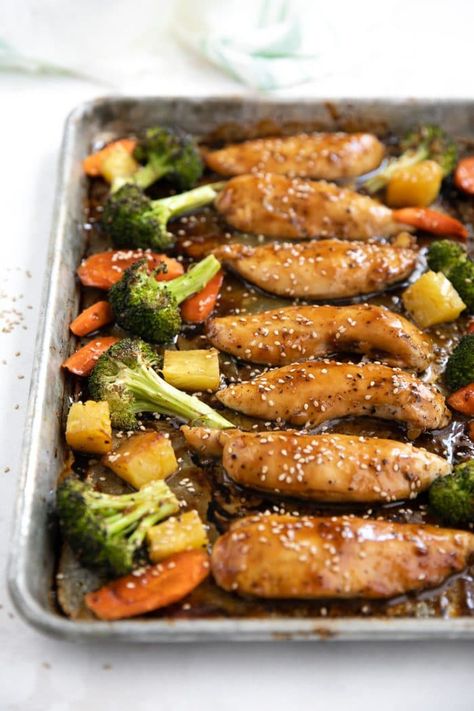 Chicken Tenderloins In Oven, Teriyaki Meal Prep, Roasted Vegetables And Chicken, Baked Chicken Tenderloins, Chicken Breast Tenders, Pollo Teriyaki, Baked Teriyaki Chicken, Bowl Meals, Slow Carb