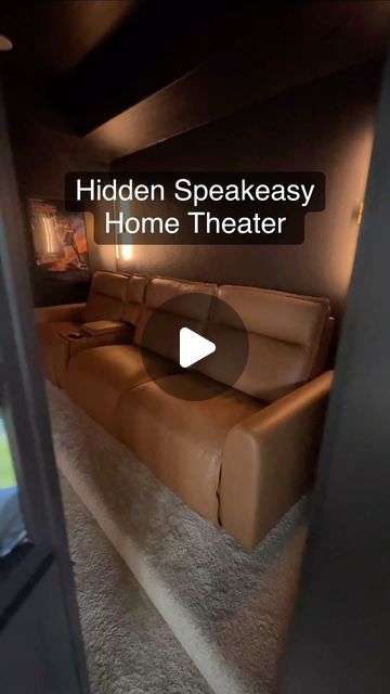 Kash on Instagram: "Is it a bookshelf, door, or both? Check out our latest before and after project: Speakeasy inspired home theater!  . . . #homeprojects #beforeandafter #transformation #modernhome #luxurydesign #movienight" Home Theater Snack Bar Ideas Modern, Cozy Theater Room, Movie Theater Room Ideas, Basement Speakeasy Home, Home Theater Snack Bar Ideas, Speakeasy Basement Ideas, Speakeasy Room Ideas, Modern Theater Room, Movie Theater Basement