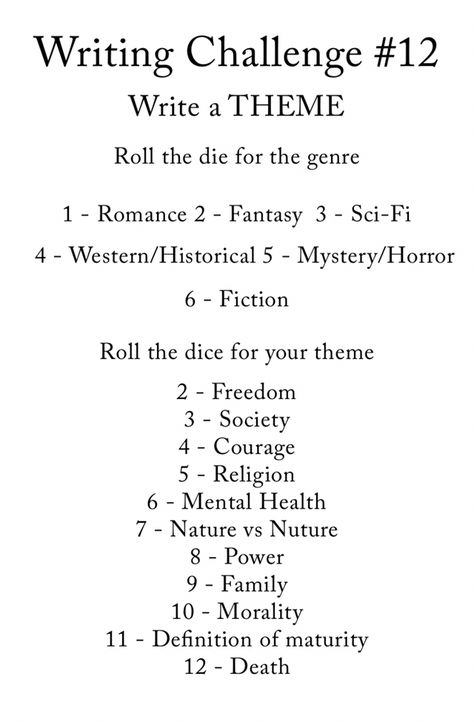 Write a theme! Play Writing Ideas, Themes To Write About, Story Themes Writing, Themes For Story Writing, Story Theme Ideas Writing, Writing Themes Ideas, Writing Challenge Fiction, Themes For Writing, Story Theme Ideas