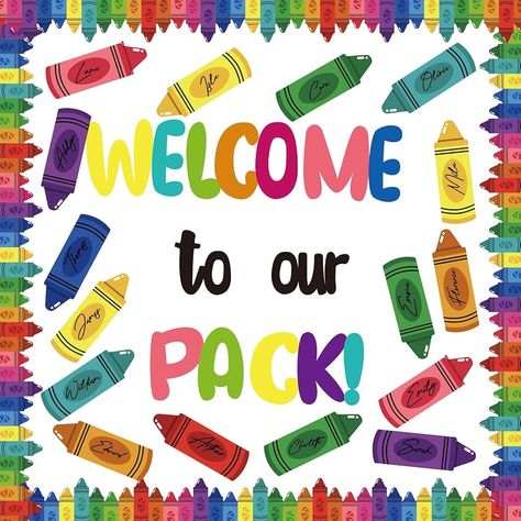 Amazon.com: YQUQWN, 65 Pcs Back to School Crayon Cutouts Classroom Bulletin Board Decorations, Back to School Welcome to Our Pack Themed CutOut Wall Decorations for Classroom Bulletin Board Sets Party Supplies : Office Products Wall Decorations For Classroom, August Bulletin Boards, Crayon Bulletin Boards, Daycare Bulletin Boards, Toddler Bulletin Boards, Crayon Themed Classroom, Welcome Bulletin Boards, Kindergarten Bulletin Boards, Summer Bulletin Boards