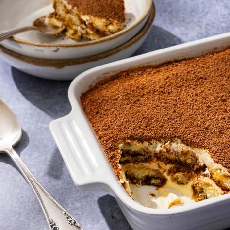 Tiramisu for Two (or Three) | America's Test Kitchen Recipe English Trifle, Mascarpone Dessert, Italian Recipes Dessert, Christmas Dinner Menu, America's Test Kitchen Recipes, Tiramisu Cake, Easy Seafood Recipes, Italian Desserts, Trifle