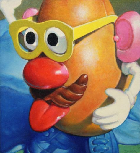 have students bring in favorite childhood toy to draw/paint  (artist Alan Innman) Tips For High School, High School Art Lessons, High School Art Projects, Diamond Dotz, School Painting, Potato Head, Art Students, High School Art, School Art Projects