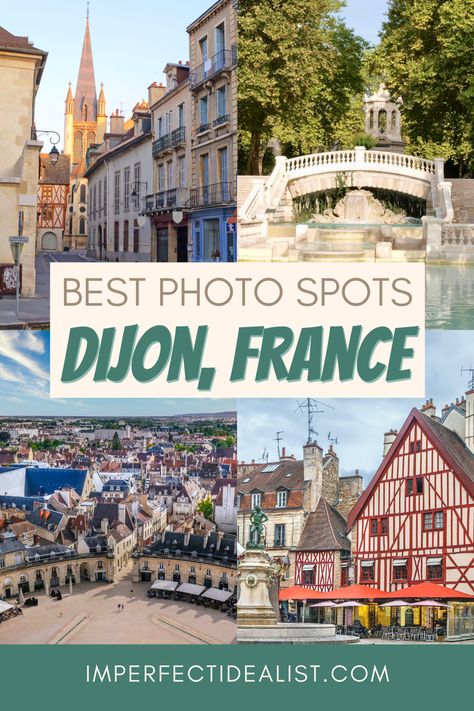 Dijon, France is the capital of Burgundy and the birthplace of Dijon mustard. Here are the coolest things to do in Dijon, France, as told by a former local. Includes historic sites, best photo spots, most aesthetic restaurants, best hotels, a mustard vending machine, and more. | Things to do in Dijon France | Dijon France Burgundy | Day trips from Paris by train | Burgundy France Travel | Burgundy France Itinerary | Dijon France instagram Burgundy France Travel, Day Trips From Paris, Dijon France, Day Trip From Paris, French Travel, Burgundy France, France Itinerary, France Travel Guide, Travel France