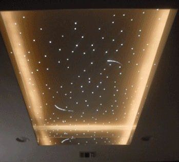 Star Ceiling Kits - Fibre Optic Lights For Ceilings Star Light Ceiling, Glitter Ceiling, Fiber Optic Ceiling, Lights Twinkle, Starry Ceiling, Mount Tv, Star Lights On Ceiling, Modern Hanging Lights, Fiber Optic Lighting