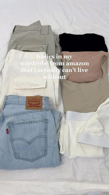 Basic Top Essentials, Amazon Basic Must Haves, Basic Amazon Finds, Trendy Clothes On Amazon, Basics Clothing Essentials, Amazon Closet Staples, Best Amazon Hoodies, Amazon Cute Tops, Outfit Pieces Essential