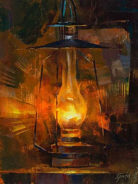 Ignat Ignatov, Glowing Painting, Candle Art Painting, Painting Drawing Ideas, Light Oil Painting, Oil Aesthetic, Glow Painting, Night Oil Painting, Charleston Art