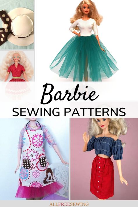 Easy To Make Barbie Clothes, Sewing For Barbie Dolls, Barbie Doll Patterns Free, Barbie Clothes Sewing Patterns, Barbie Doll Clothes Patterns Free Sewing, Barbie Doll Patterns Free Printable, Barbie Clothing Patterns Free, Barbie Patterns Sewing Free Printable, Barbie Dress Patterns Free Printable