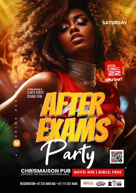 After Exams Party Poster Adult Game Night Party, Kindle Book Cover, Photoshop Tutorial Design, Campaign Posters, Design Photoshop, Blog Header, Phone Wallpaper Design, Event Promotion, Party Poster