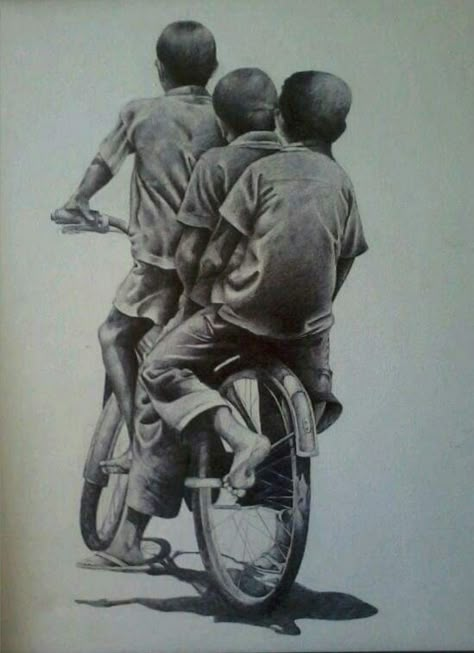 Childhood Memories, Bicycle, Bike, Art